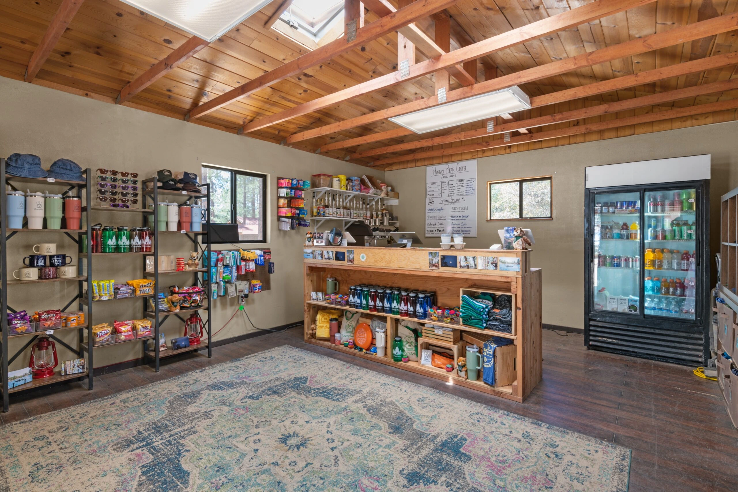 a store with shelves and shelves of products