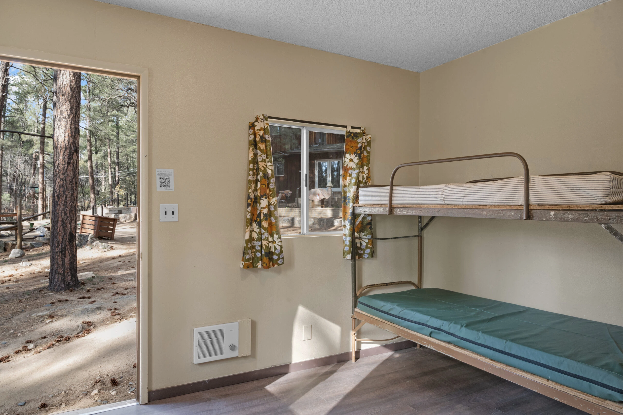 a bunk bed in a room
